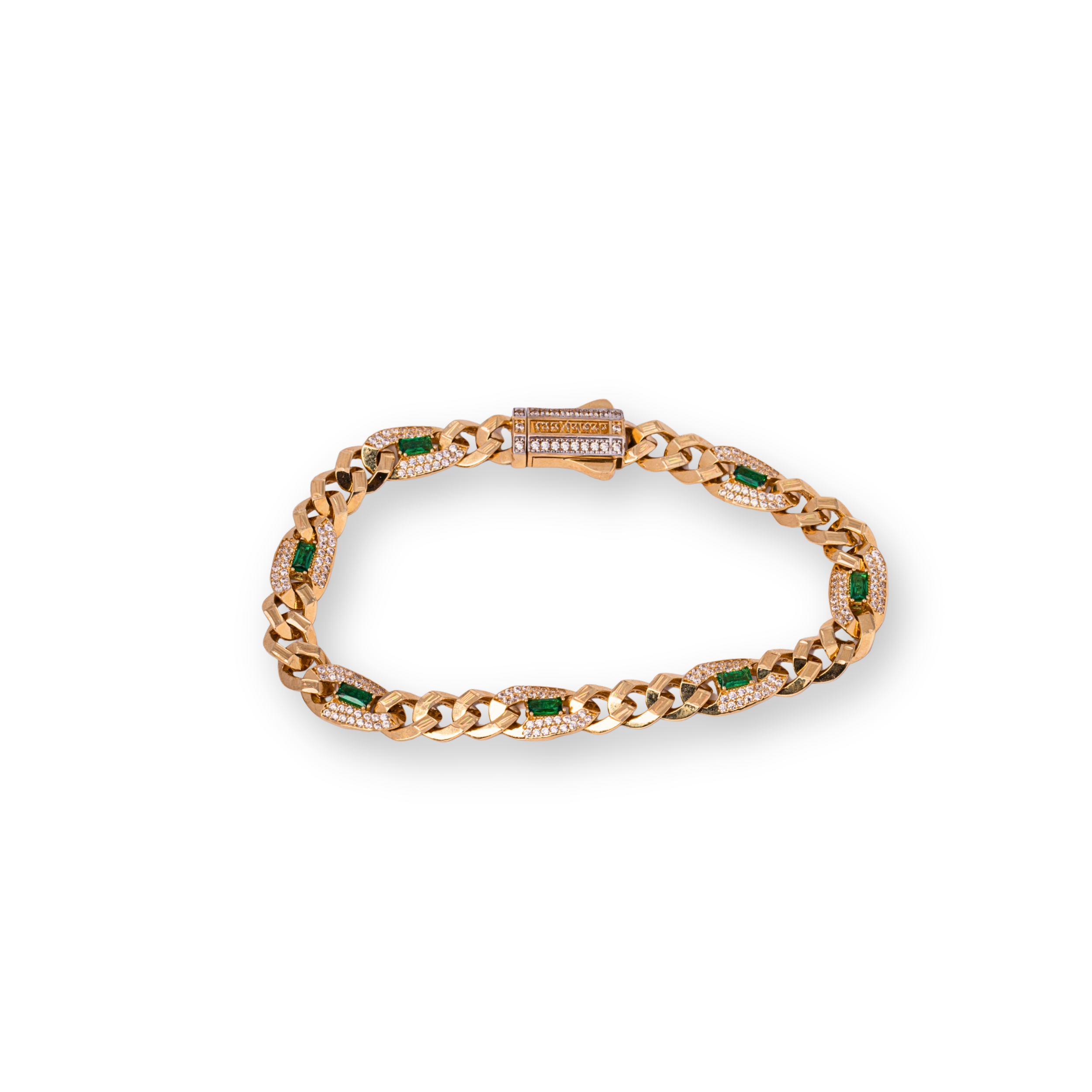 RENKLİ TAŞLI ALTIN TAKIM BİLEKLİK