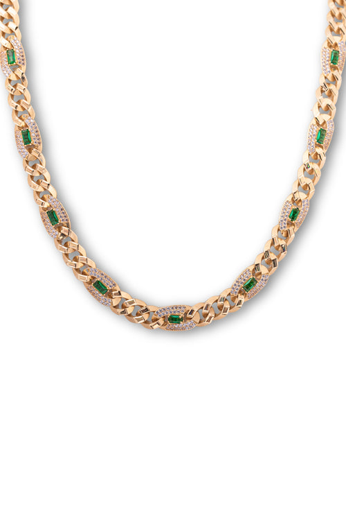 Galeri görünümünde 1 numaralı görseli yükle. RENKLİ TAŞLI ALTIN TAKIM KOLYE