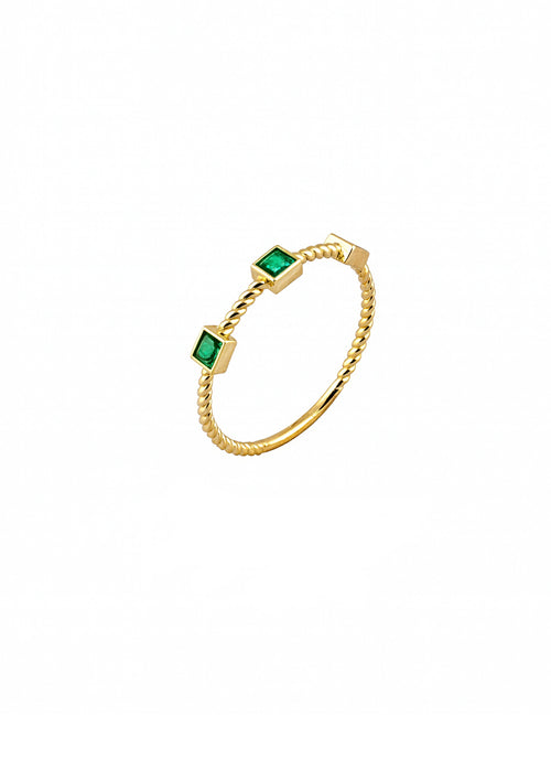 Load image 1 in gallery view. RENKLİ TAŞLI ALTIN YÜZÜK