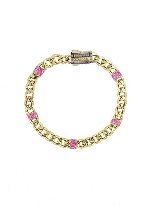 Load image 1 in gallery view. RENKLİ TAŞLI ALTIN TAKIM BİLEKLİK