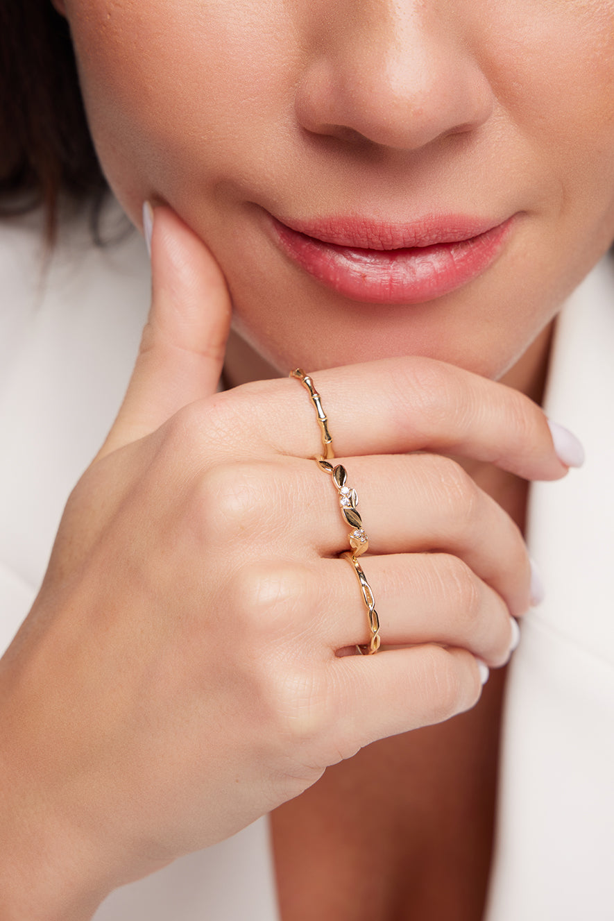 KEMİK ALTIN YÜZÜK