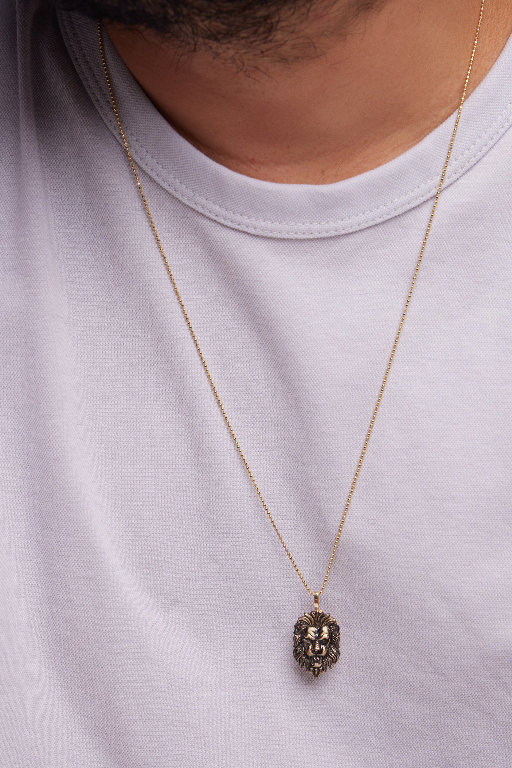 ASLAN  ALTIN ERKEK KOLYE