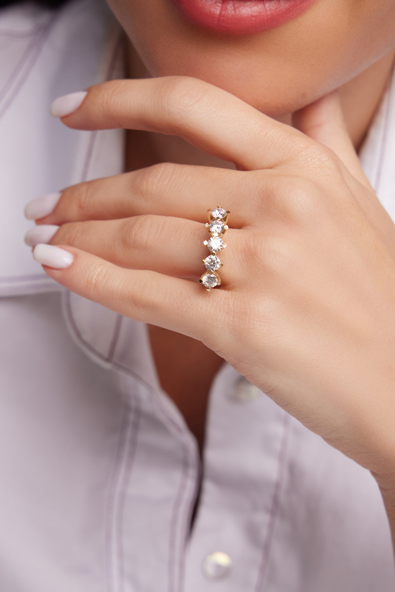 BEŞ TAŞ ALTIN YÜZÜK