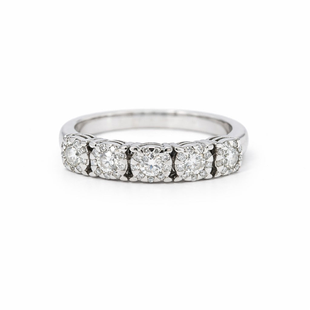 BEŞ TAŞ PIRLANTA YÜZÜK