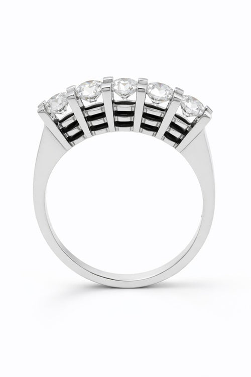 Load image 1 in gallery view. BEŞ TAŞ PIRLANTA YÜZÜK