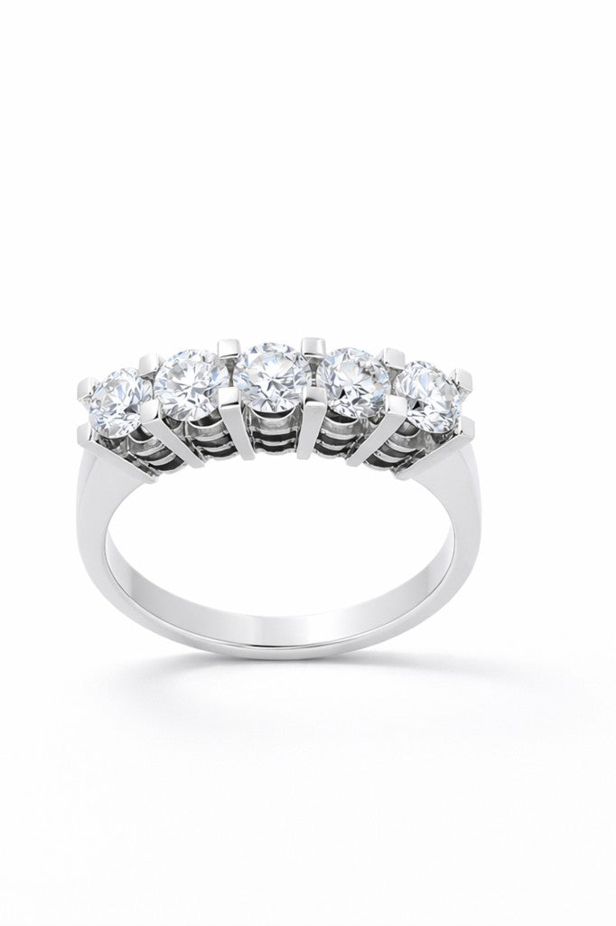 BEŞ TAŞ PIRLANTA YÜZÜK