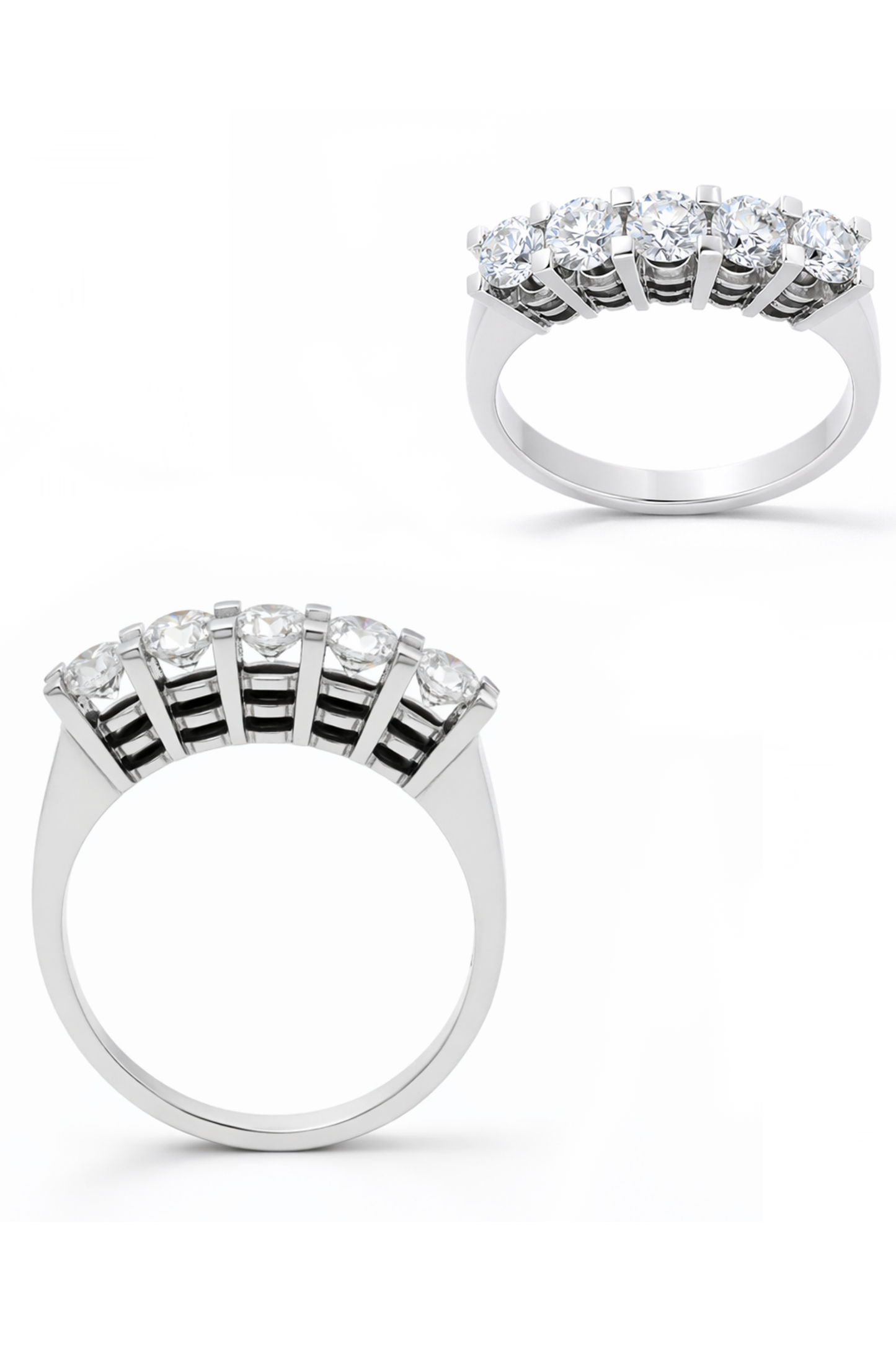 BEŞ TAŞ PIRLANTA YÜZÜK