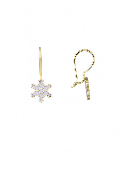 Load image 1 in gallery view. ÇİÇEK  ALTIN  ÇOCUK KÜPE