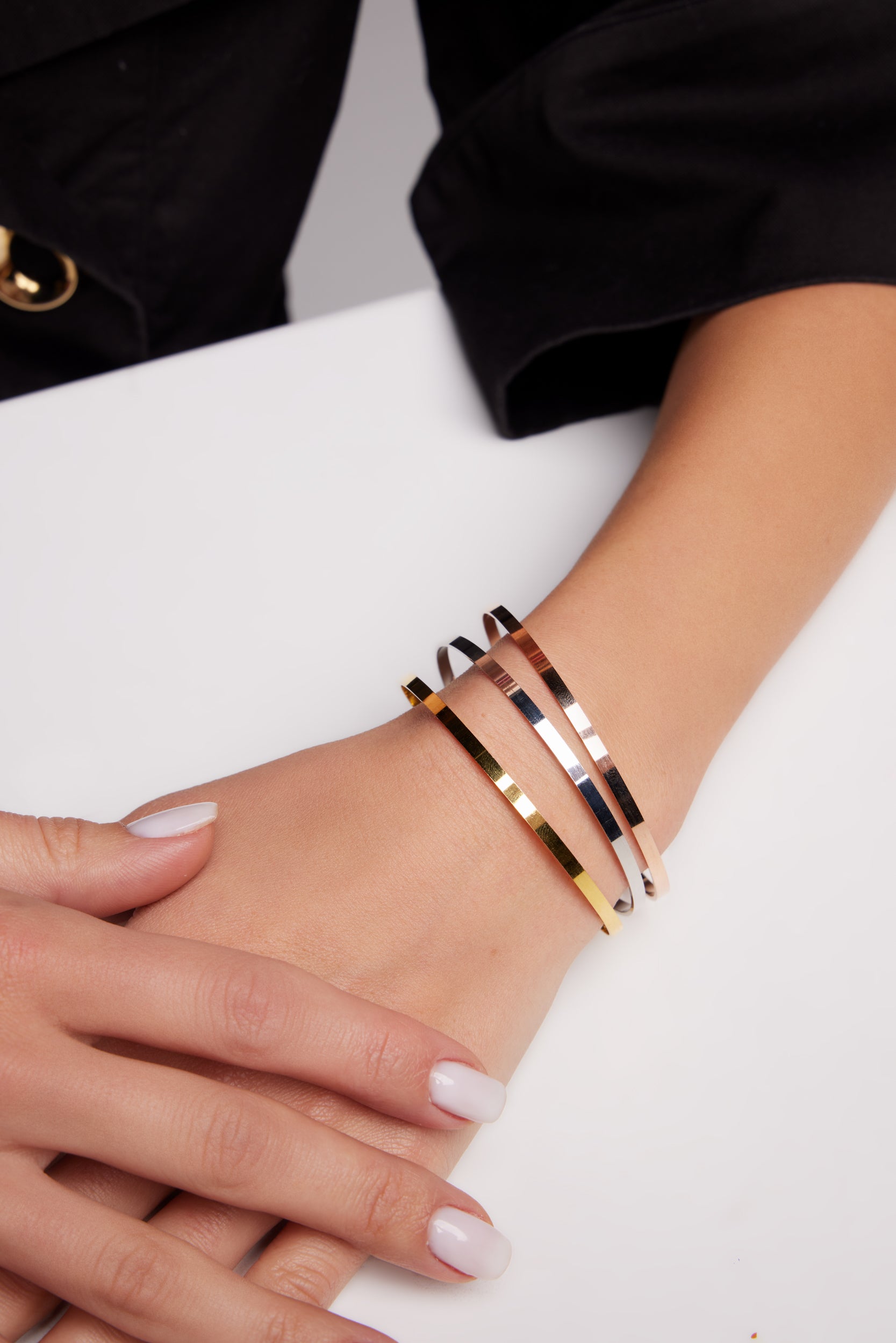 DÜZ AJDA ALTIN 14 AYAR BİLEZİK