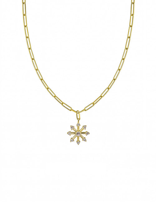 Load image 1 in gallery view. KAR TANESİ ALTIN KOLYE