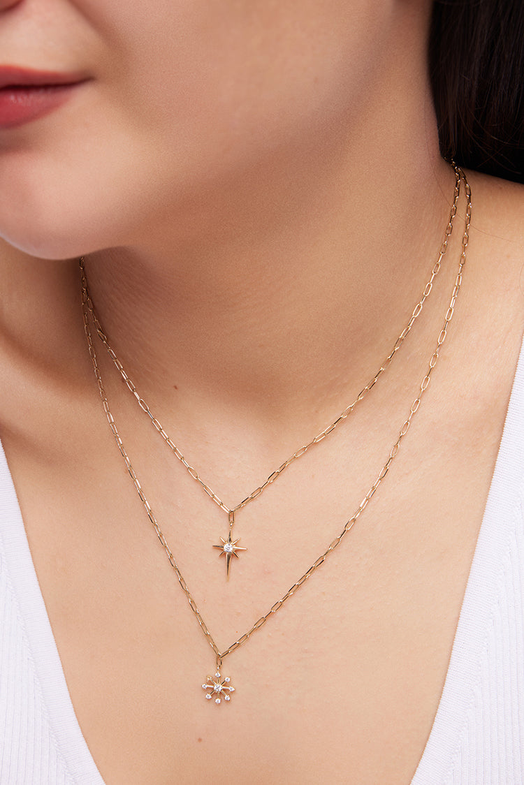 KAR TANESİ ALTIN KOLYE