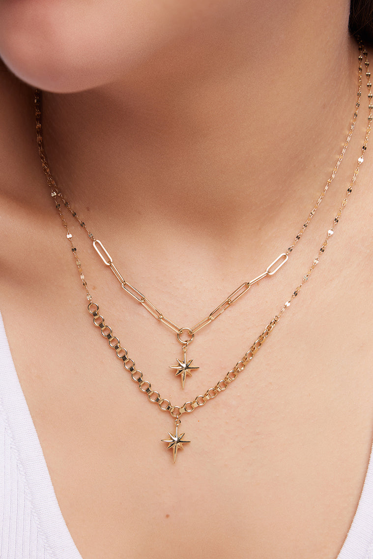 KUTUP YILDIZI ALTIN KOLYE