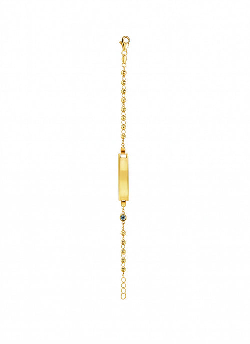 Galeri görünümünde 1 numaralı görseli yükle. NAZAR BONCUKLU  ALTIN  ÇOCUK BİLEKLİK