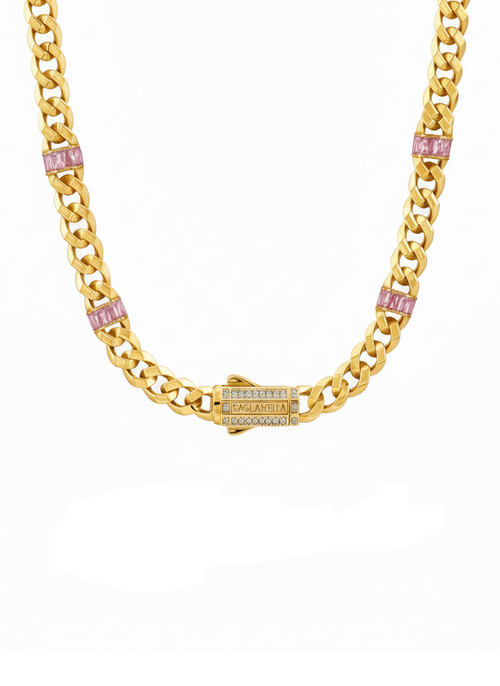 Galeri görünümünde 1 numaralı görseli yükle. RENKLİ TAŞLI ALTIN TAKIM KOLYE