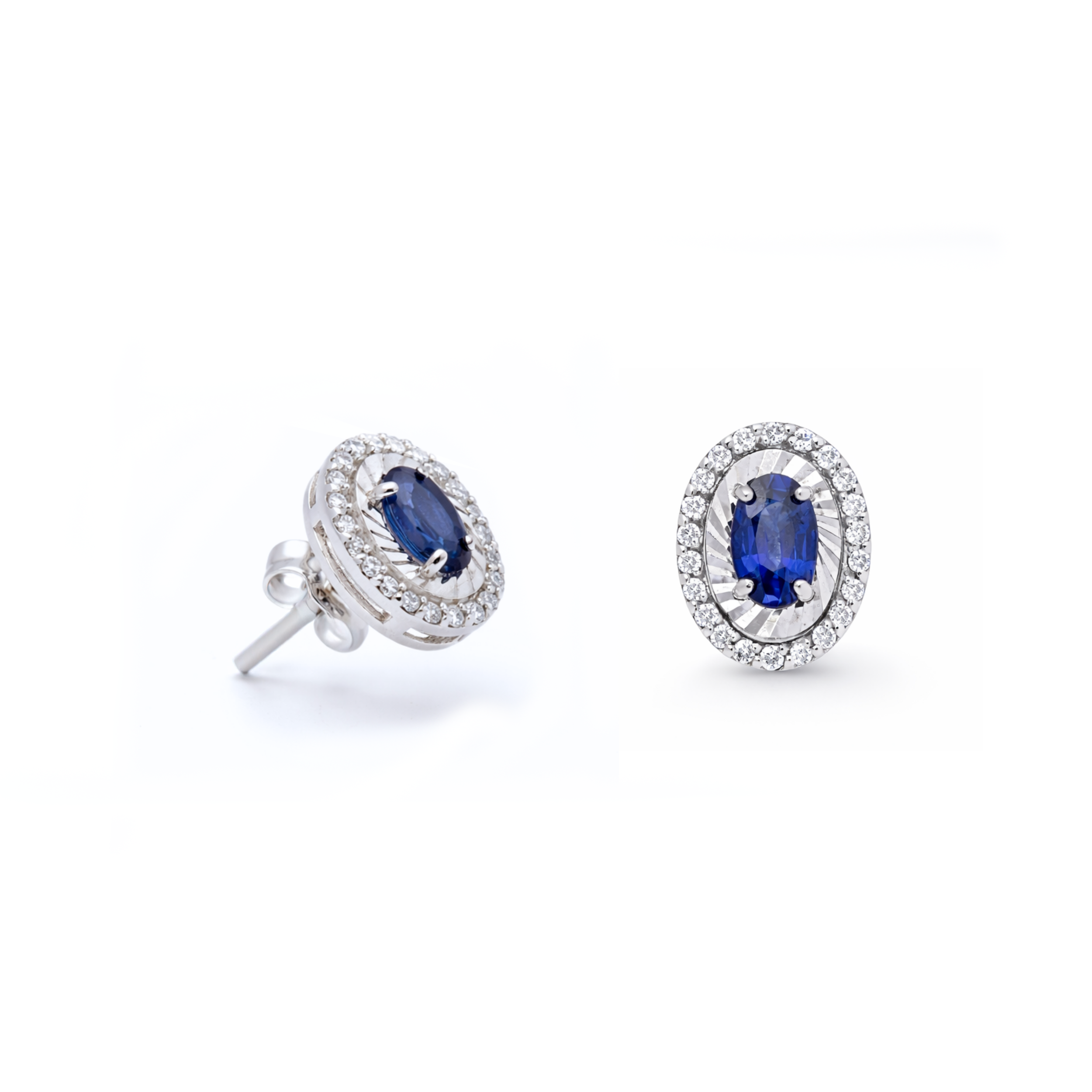 SAFİRLİ PIRLANTA TAKIM KÜPE