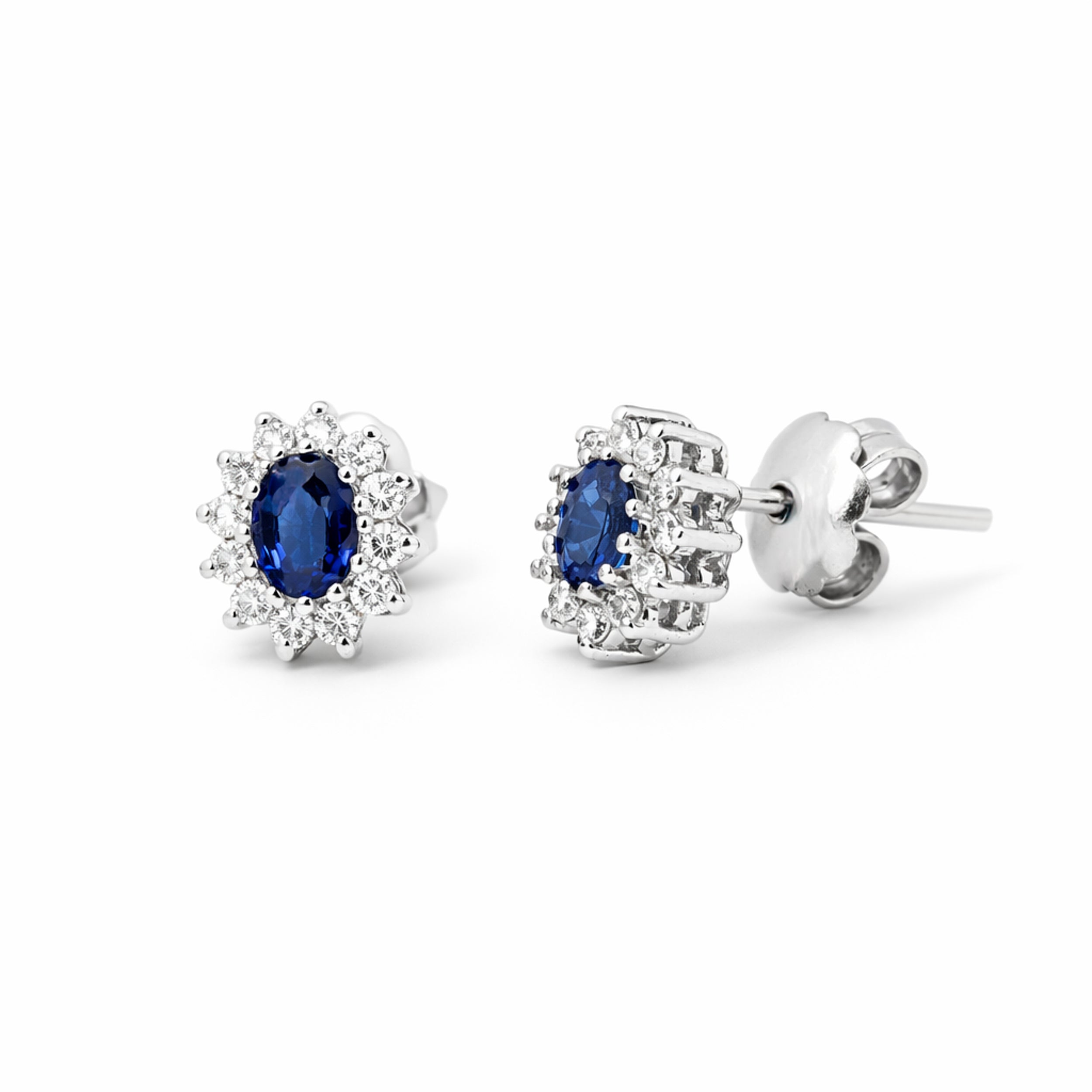 SAFİRLİ PIRLANTA TAKIM KÜPE