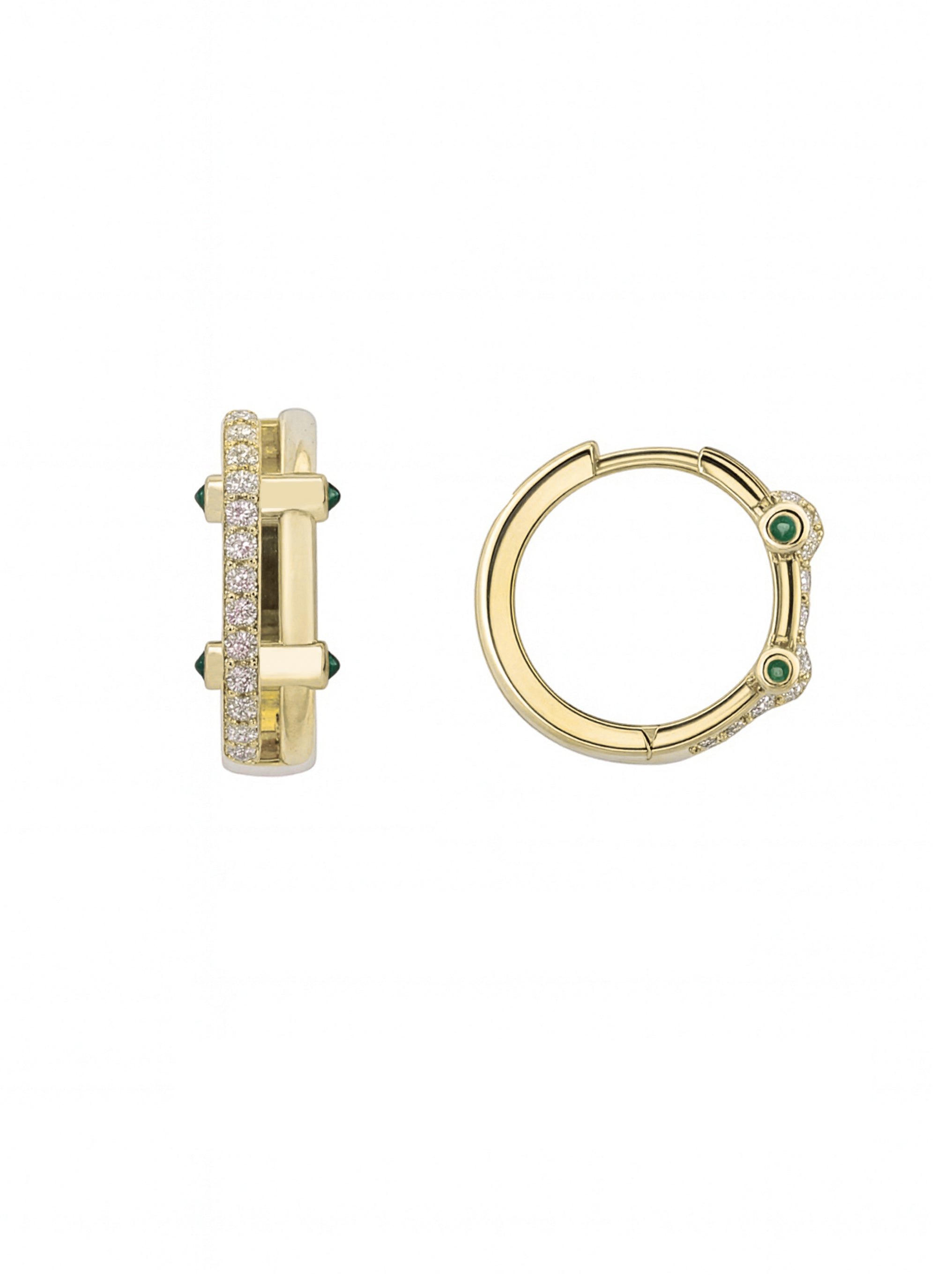 TAŞLI HALKA ALTIN KÜPE