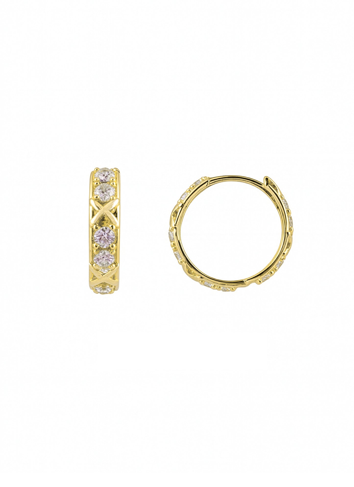 TAŞLI HALKA ALTIN KÜPE