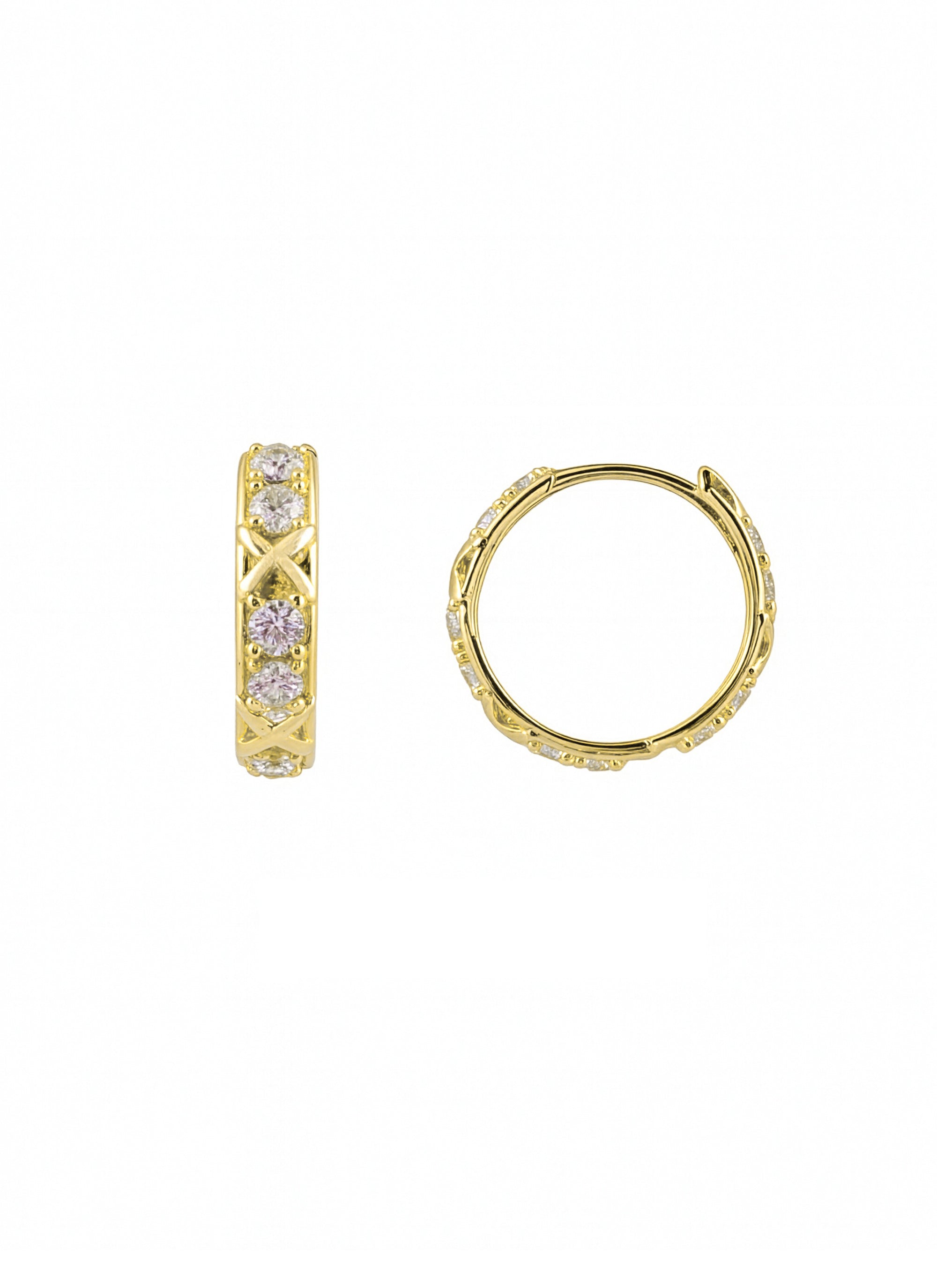 TAŞLI HALKA ALTIN KÜPE