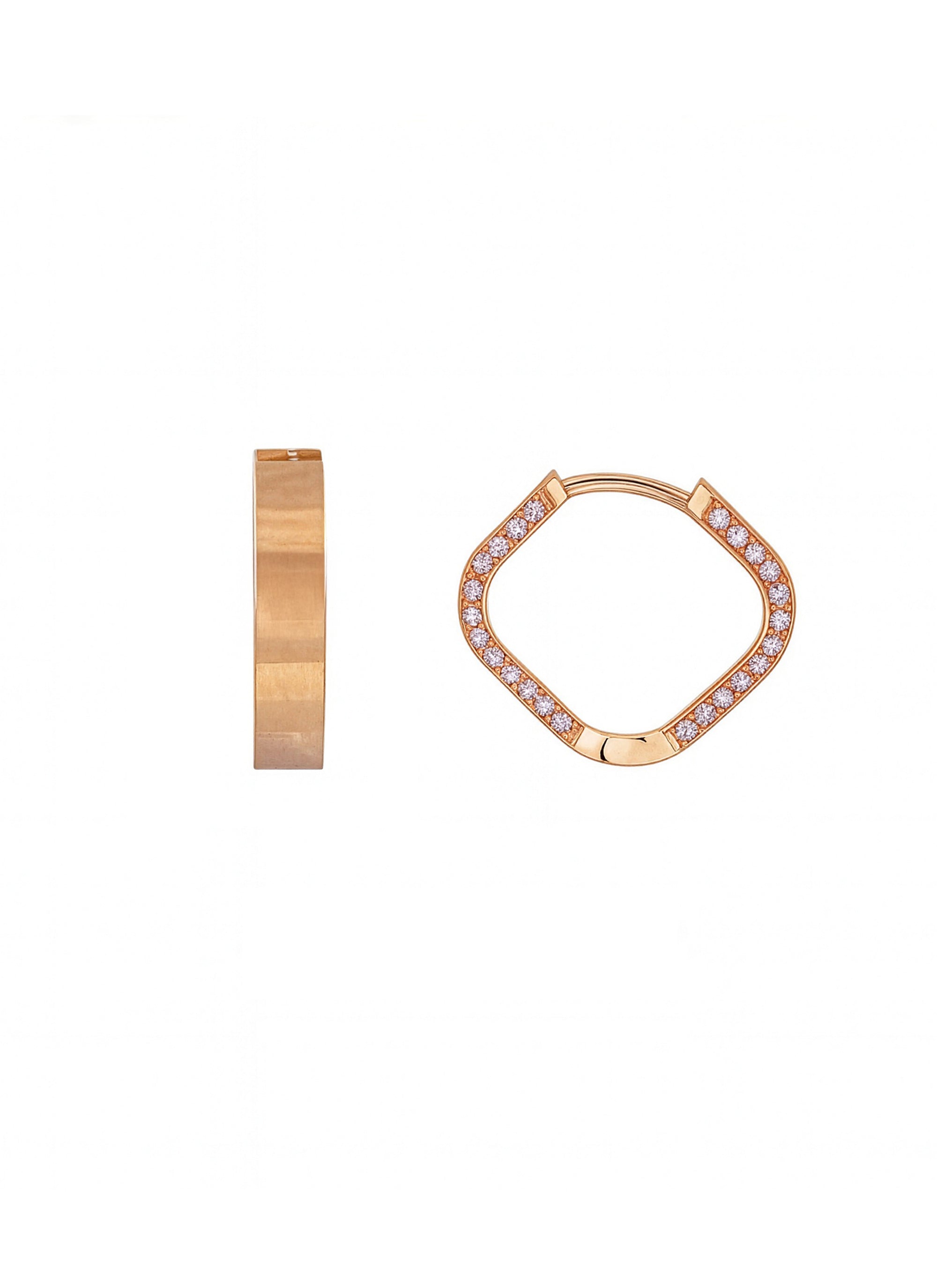 TAŞLI HALKA ALTIN KÜPE