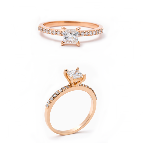 Galeri görünümünde 1 numaralı görseli yükle. TEK TAŞ  PIRLANTA YÜZÜK