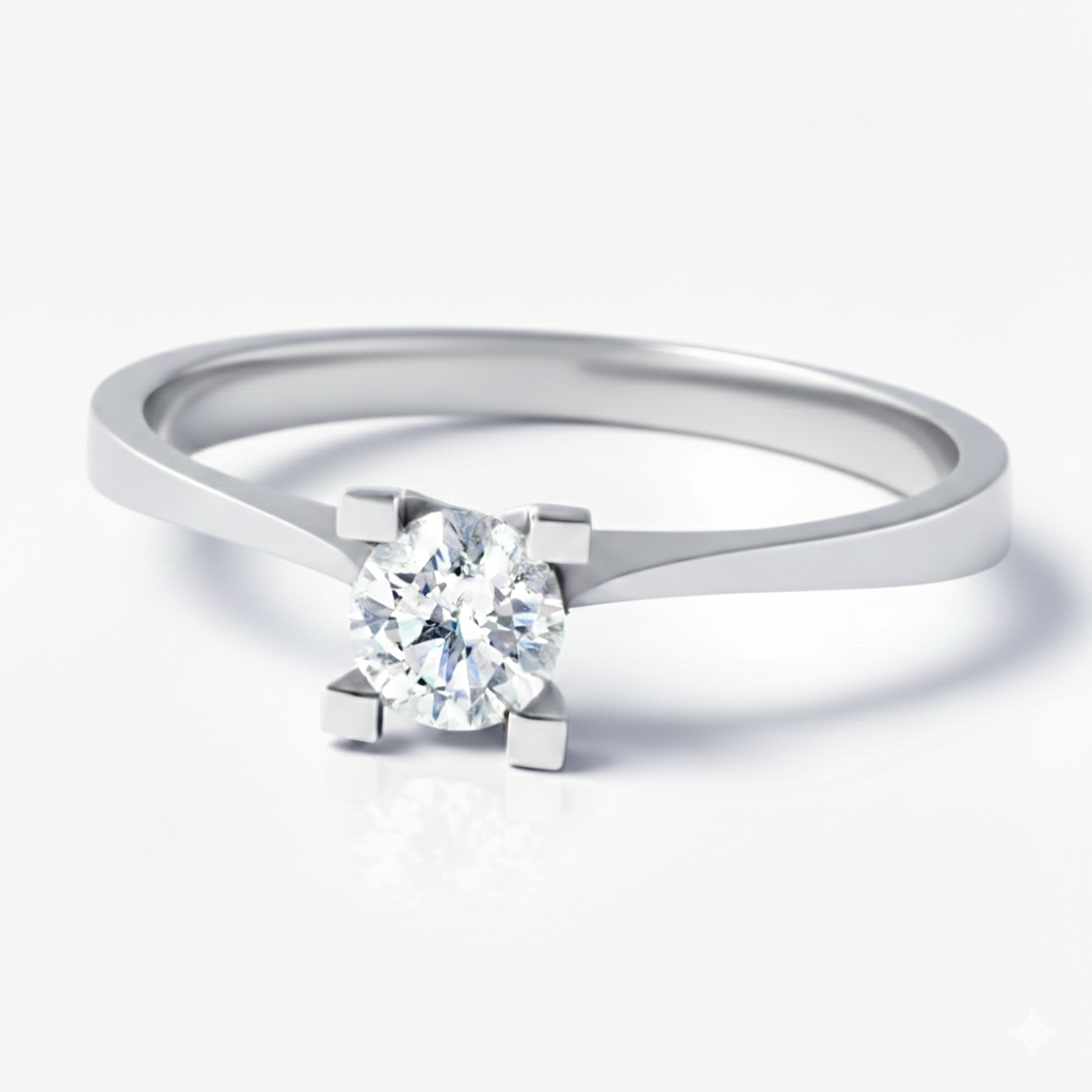 TEK TAŞ  PIRLANTA YÜZÜK