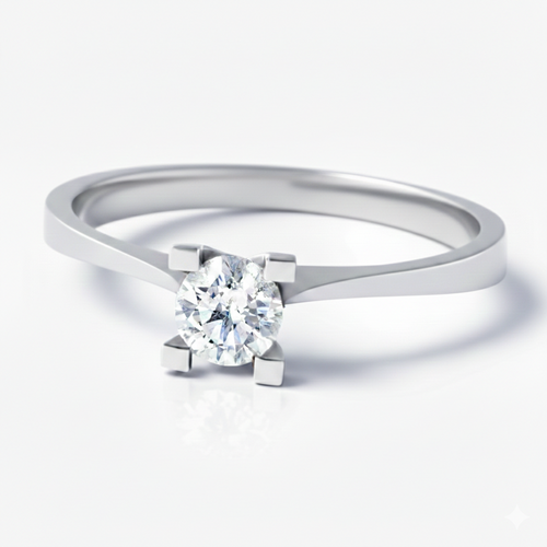 Galeri görünümünde 1 numaralı görseli yükle. TEK TAŞ  PIRLANTA YÜZÜK