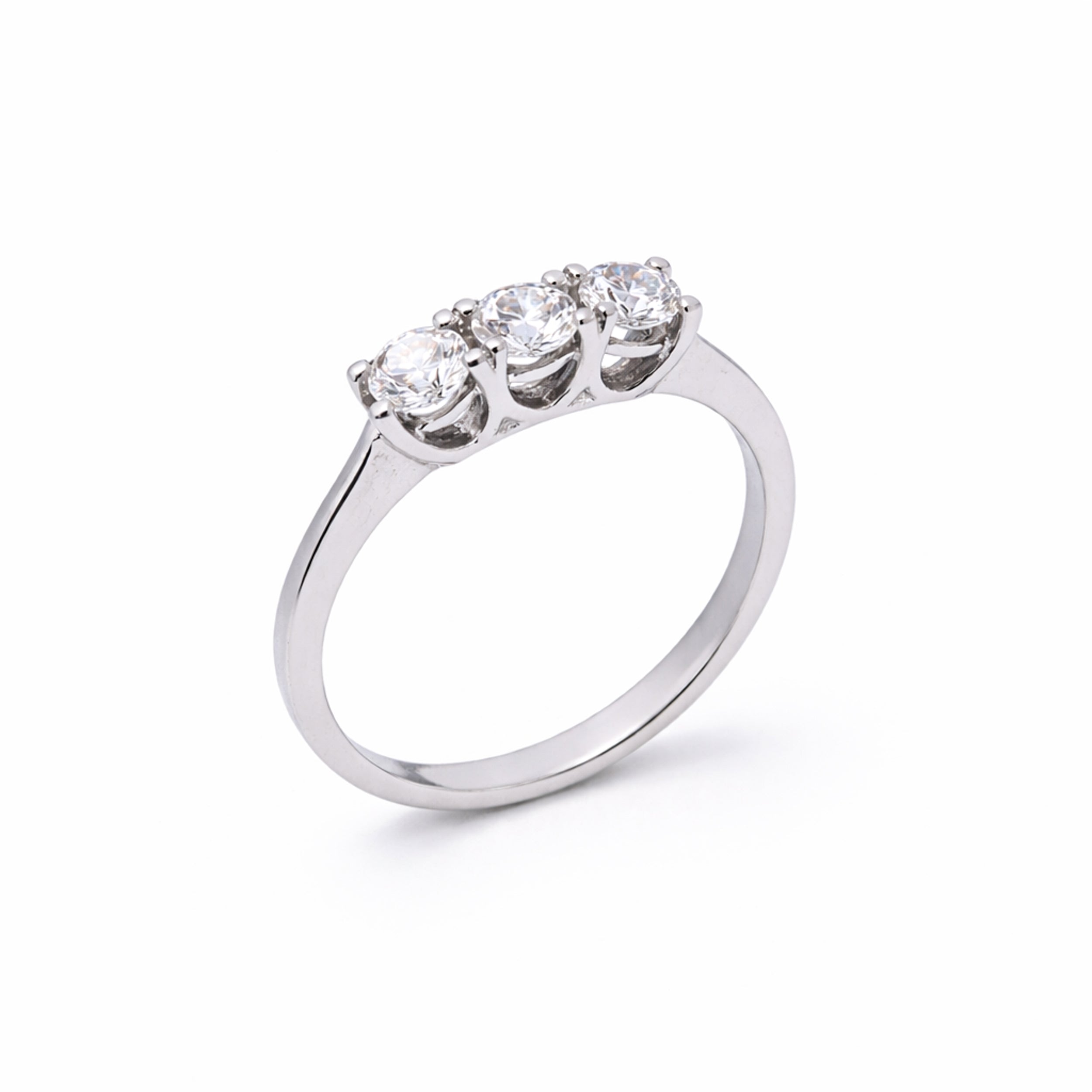 ÜÇ TAŞ PIRLANTA YÜZÜK