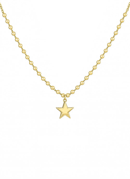 Galeri görünümünde 1 numaralı görseli yükle. YILDIZ ALTIN KOLYE